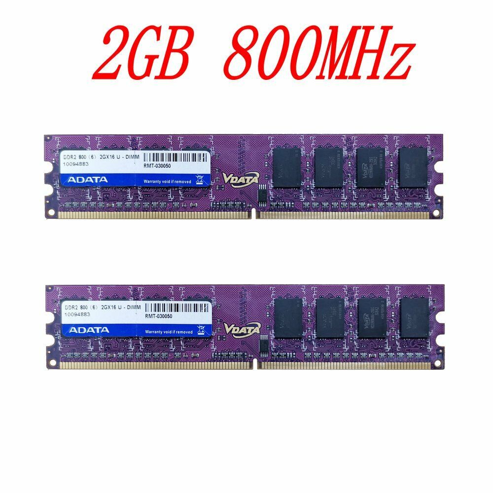 20GB 16GB 8GB 4GB 2GB DDR2-800Mhz PC2-6400U DIMM Desktop Memory For ADATA Lot