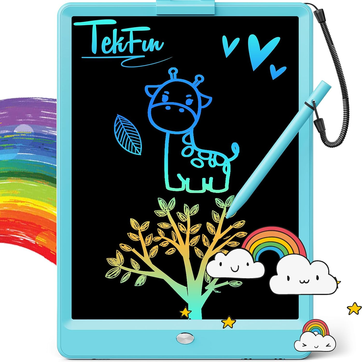 TEKFUN LCD Writing Tablet Doodle Board, 10Inch Colorful Drawing Tablet Writing P