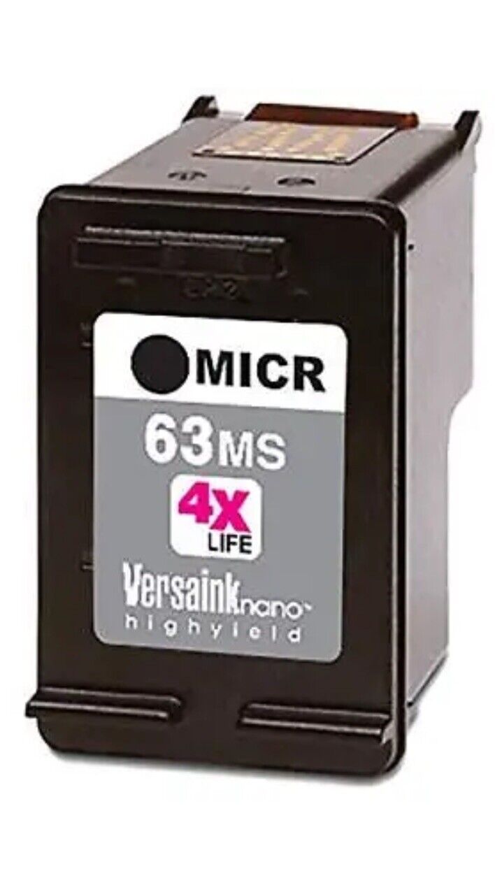 VersaInk-Nano 63 MS Black MICR Ink Cartridge for Check Printing