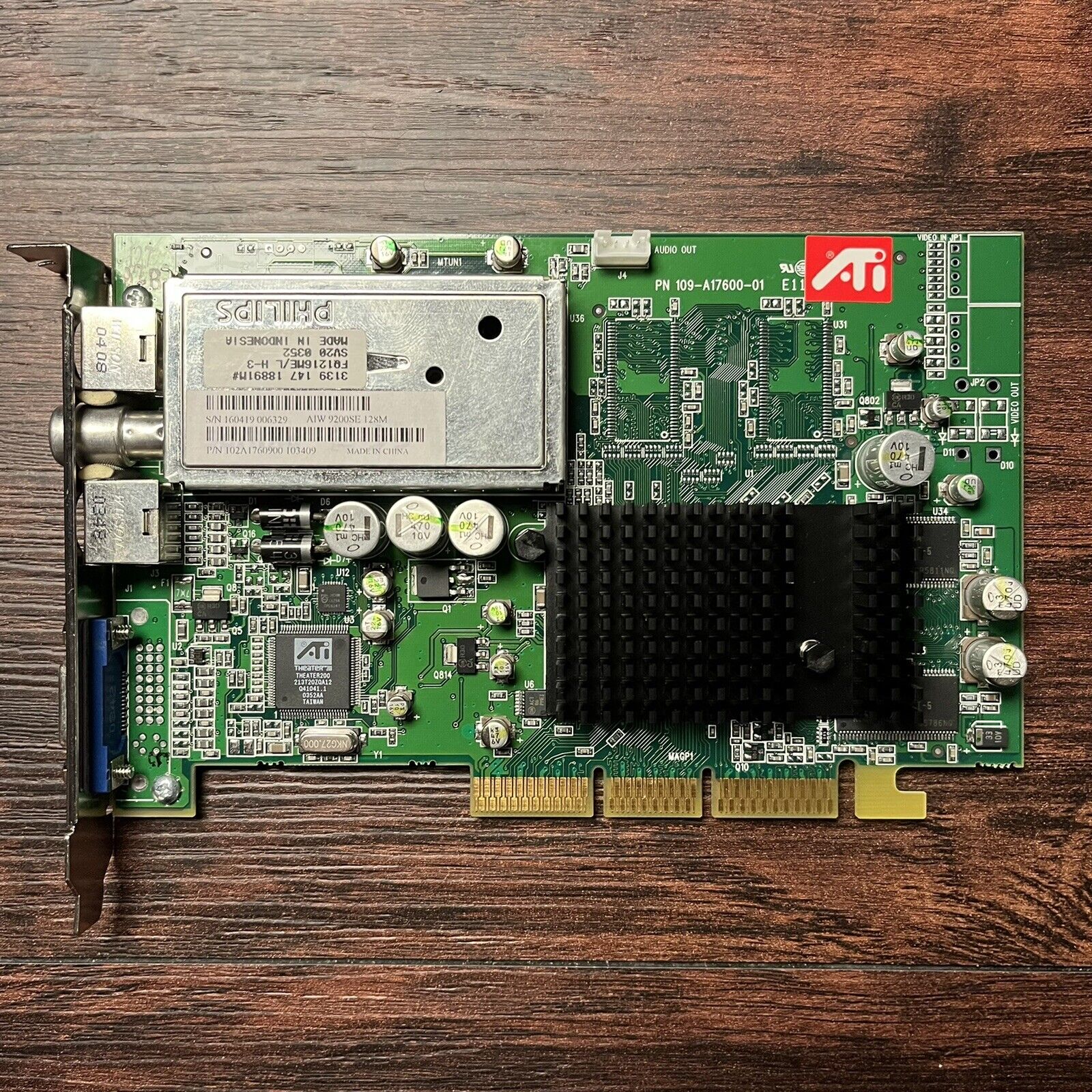 ATI Radeon 9200 SE All in Wonder 128MB AGP Video Card for Windows 98/ME/2K/XP