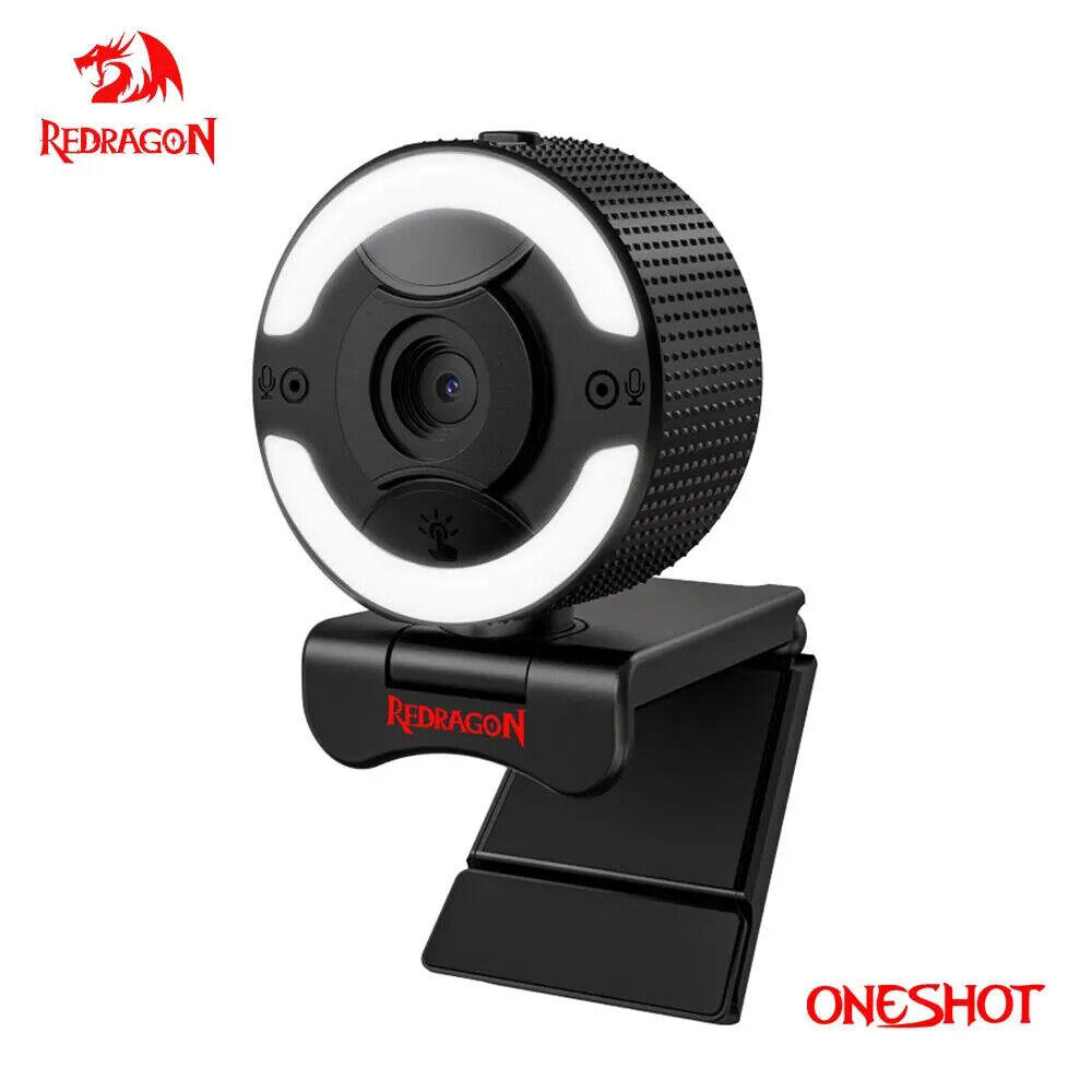 REDRAGON GW910 Oneshot USB Webcam Autofocus Built-In Microphone 1920X1080P 30FPS