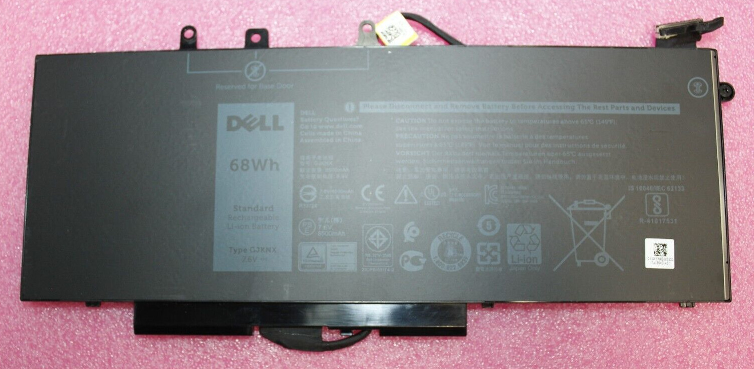 Genuine Dell Latitude 5580 5590 Laptop Battery 68Wh 7.6V GJKNX