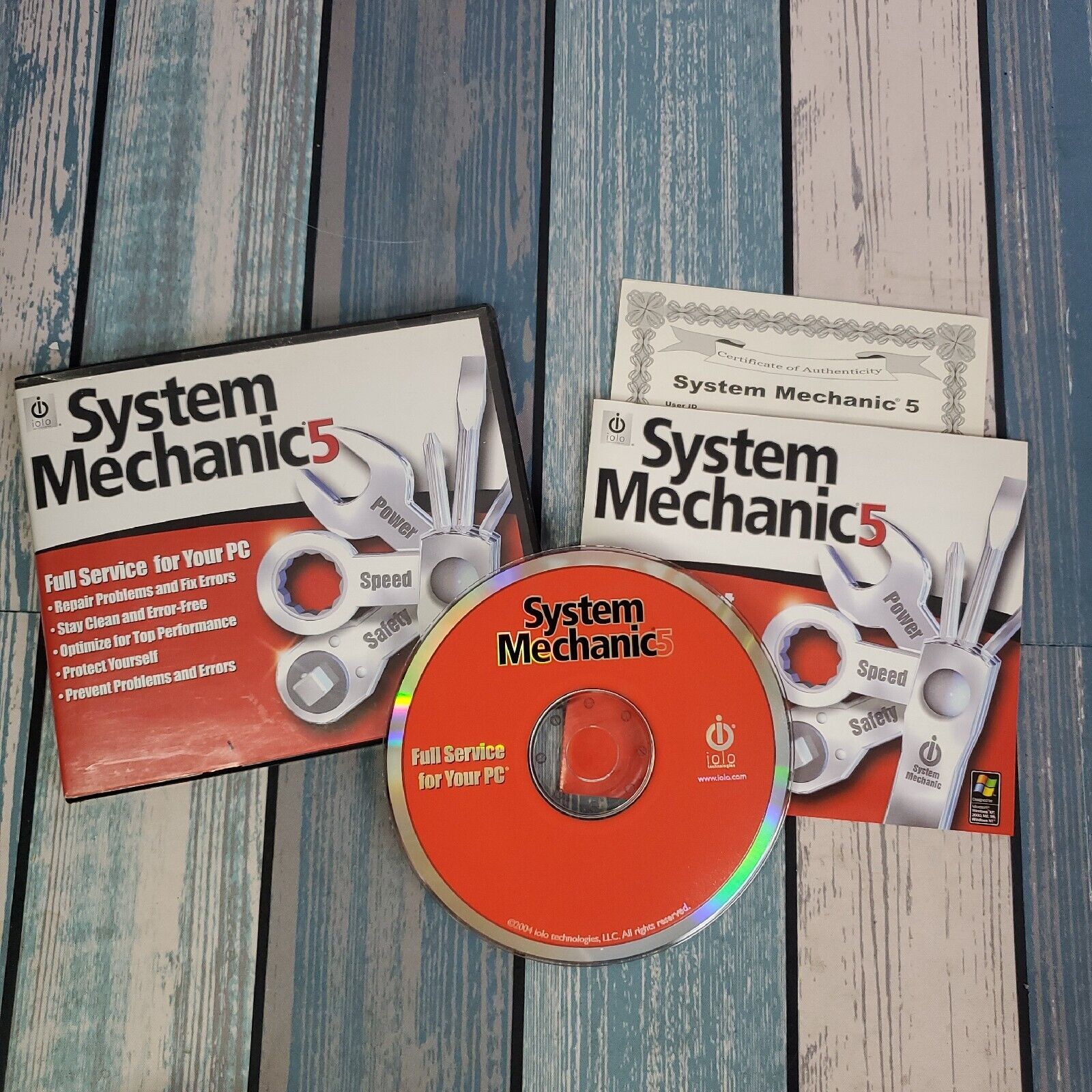 Vintage System Mechanics 5 PC Security from 2004 With User ID & Serial Number