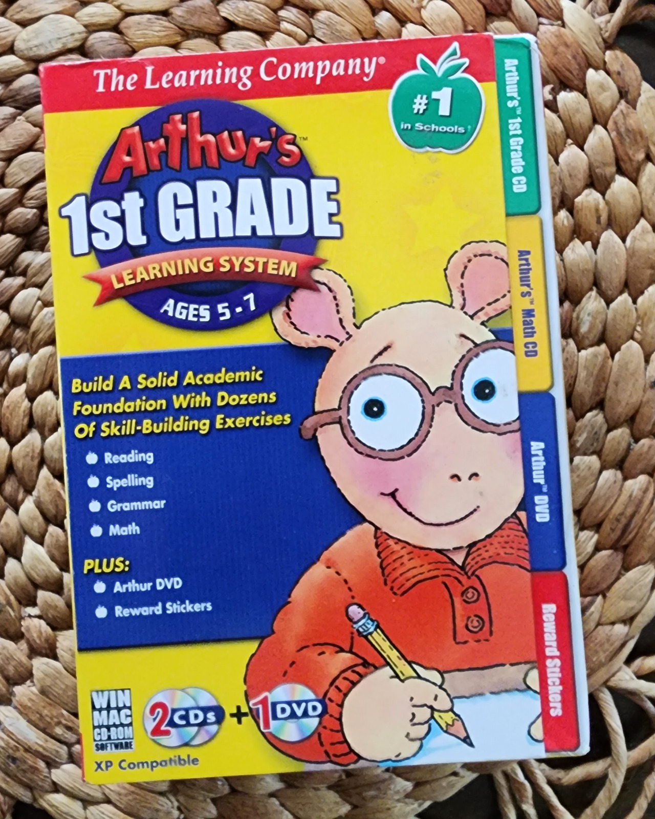 Arthurs 1st Grade Learning System (PC CD/DVD) New US Retail Store Boxed Edition