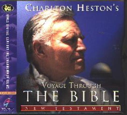 Charlton Heston's Voyage Through The Bible New Testament PC CD journey stories +