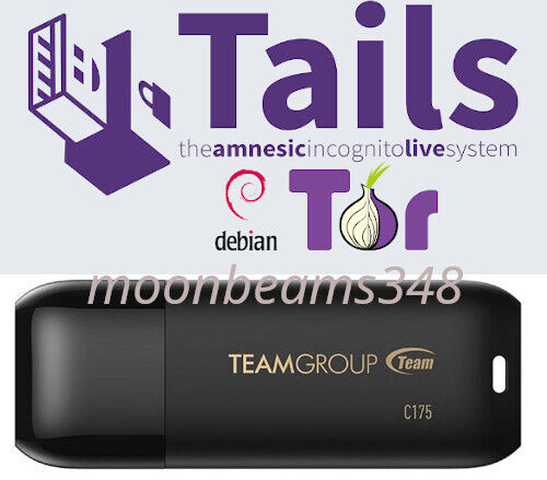 Tails Linux 6.1 32 Gb USB 3.2 Drive Safe Fast Secure Live Bootable Anonymous
