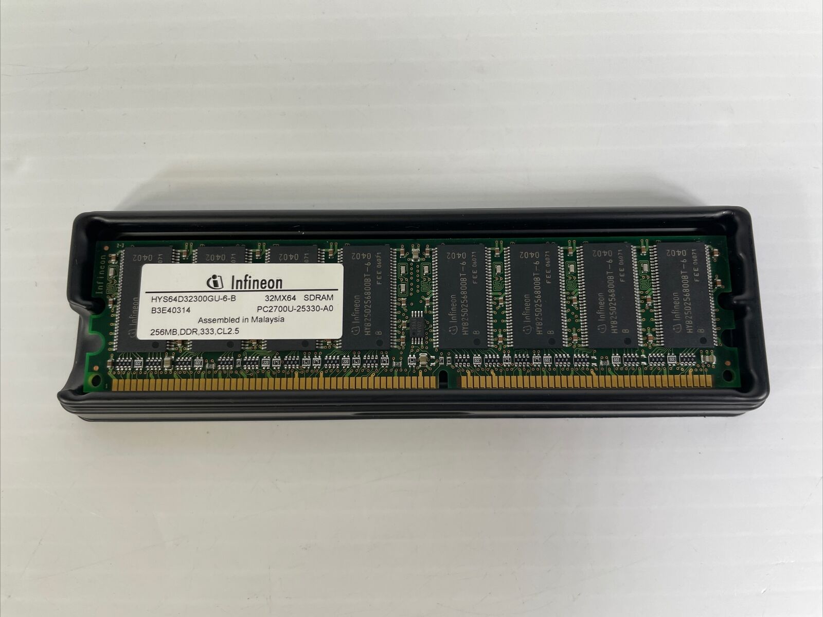 Infineon HYS64D32300GU-6-B 256MB PC-2700U DDR-333 N-ECC RAM Memory - Tested