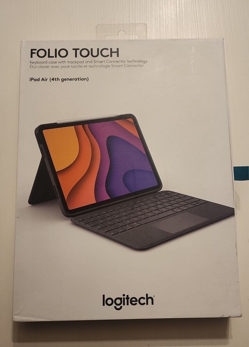 NEW Logitech Folio Touch Keyboard Case iPad Air 10.9 4th Generation W/ Trackpad