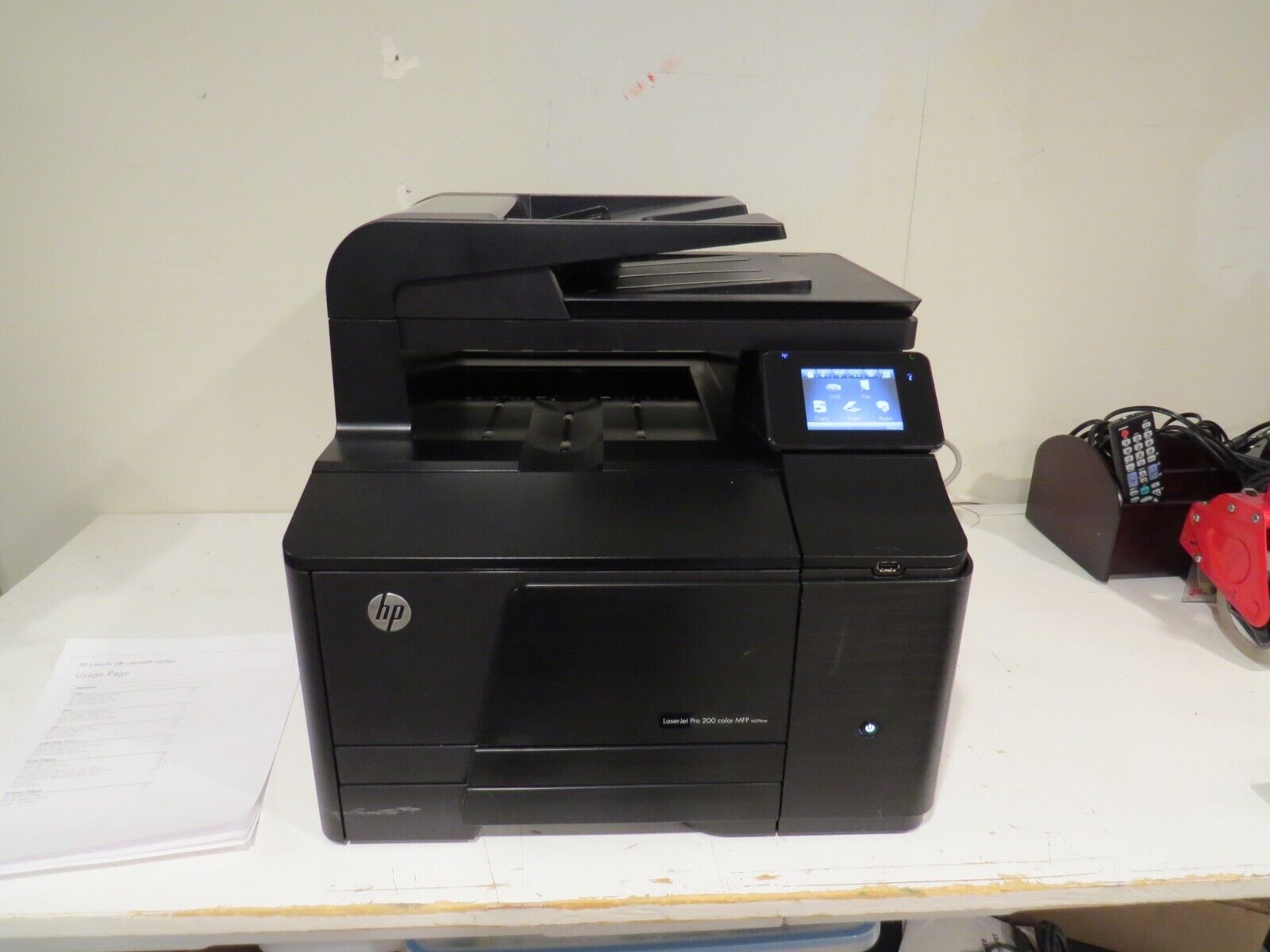 HP LaserJet Pro 200 Color MFP M276nw All-In-One Laser Printer, Total 710 Pages