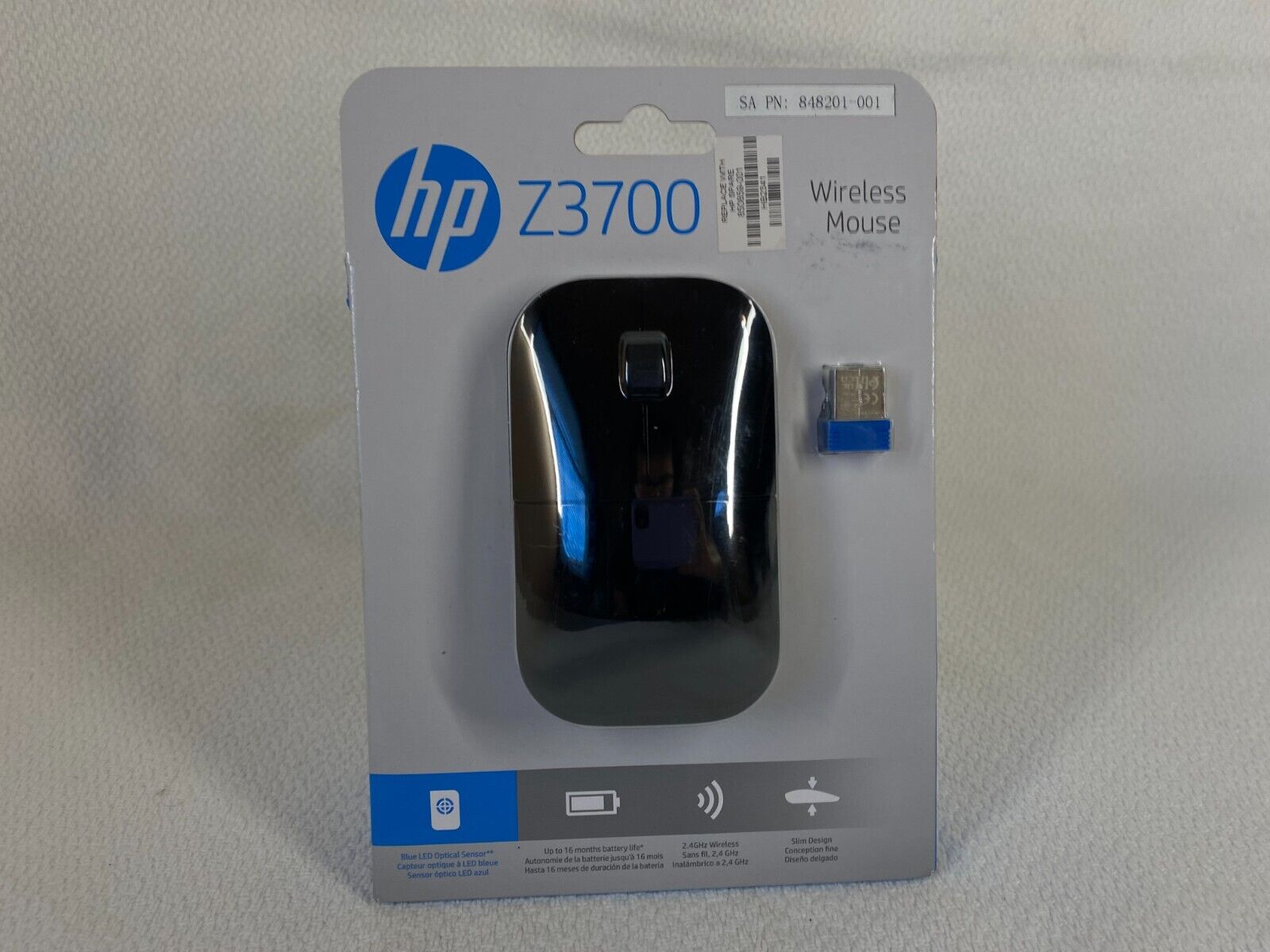 HP Z3700 Black Wireless BlueTrack Mouse