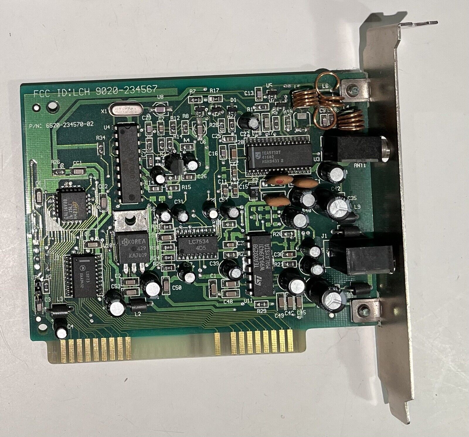Rare Vintage Reveal FM Tuner 8-Bit ISA Computer Interface Card 1990’s