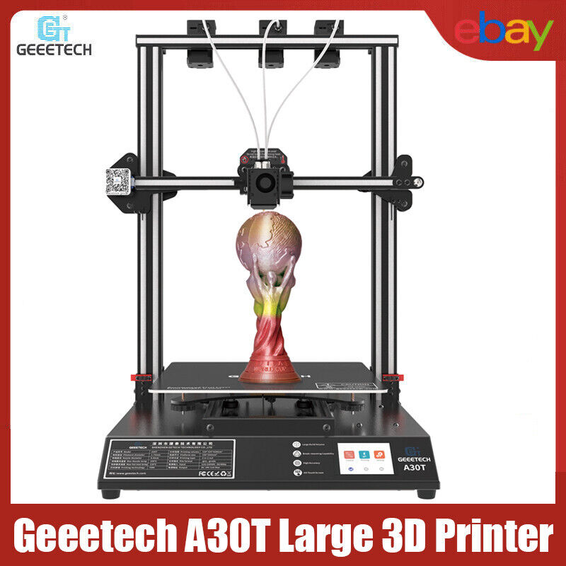 Geeetech A30T Large FDM 3D Printer Triple Extruder Break-Resuming 320*320*420mm