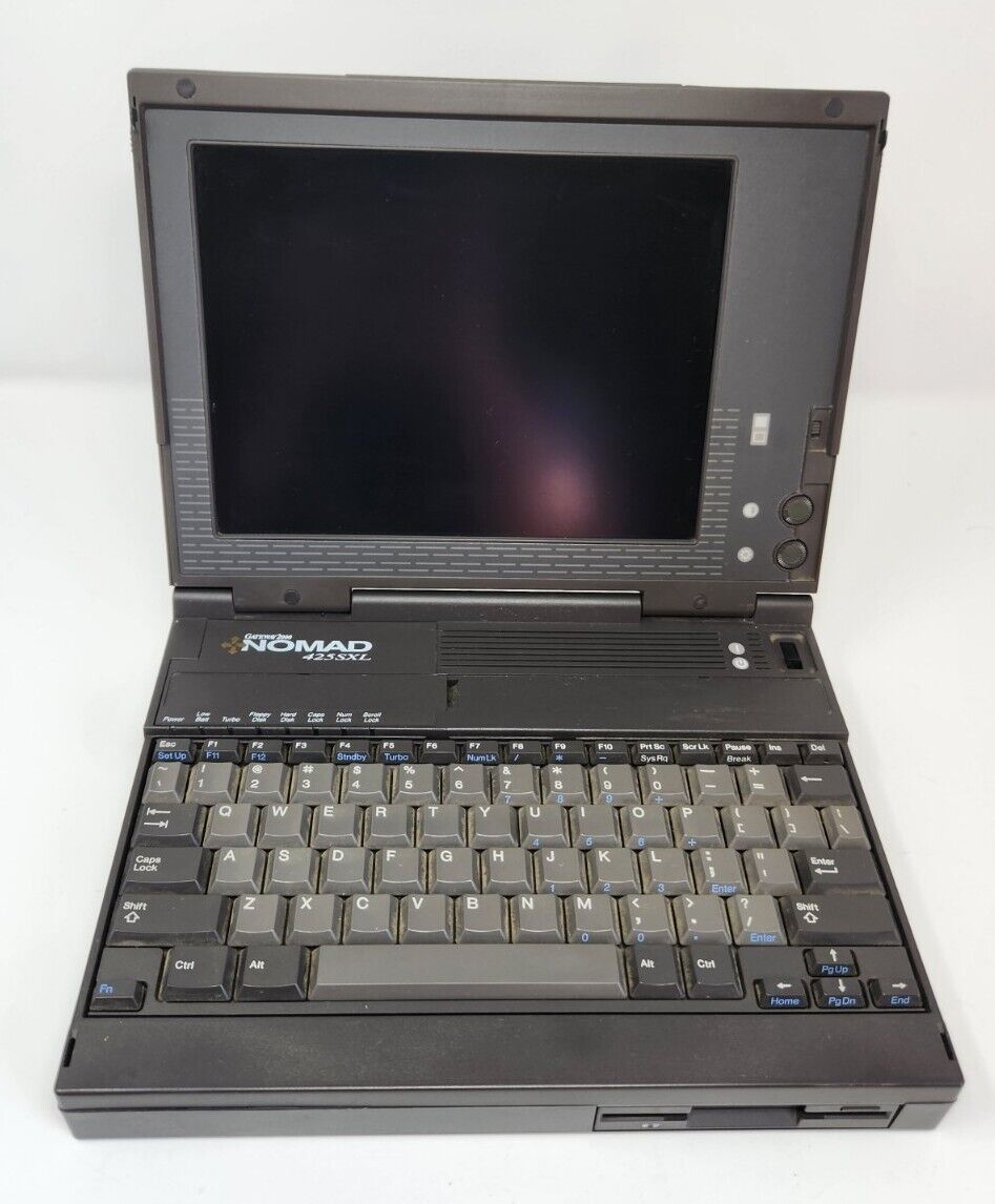 VINTAGE Gateway 2000 Nomad 425SXL Intel Laptop Computer 1993 UNTESTED