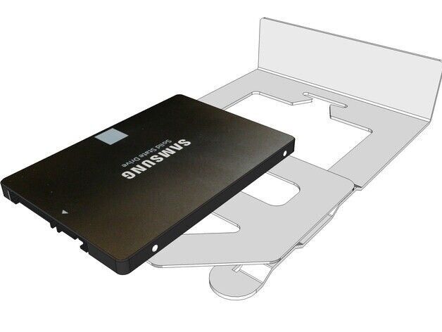 2x MAC SSD Adapter WITH SCREWS Hard Drive 2.5 t 3.5 Sled Caddy for Mac Pro A1289