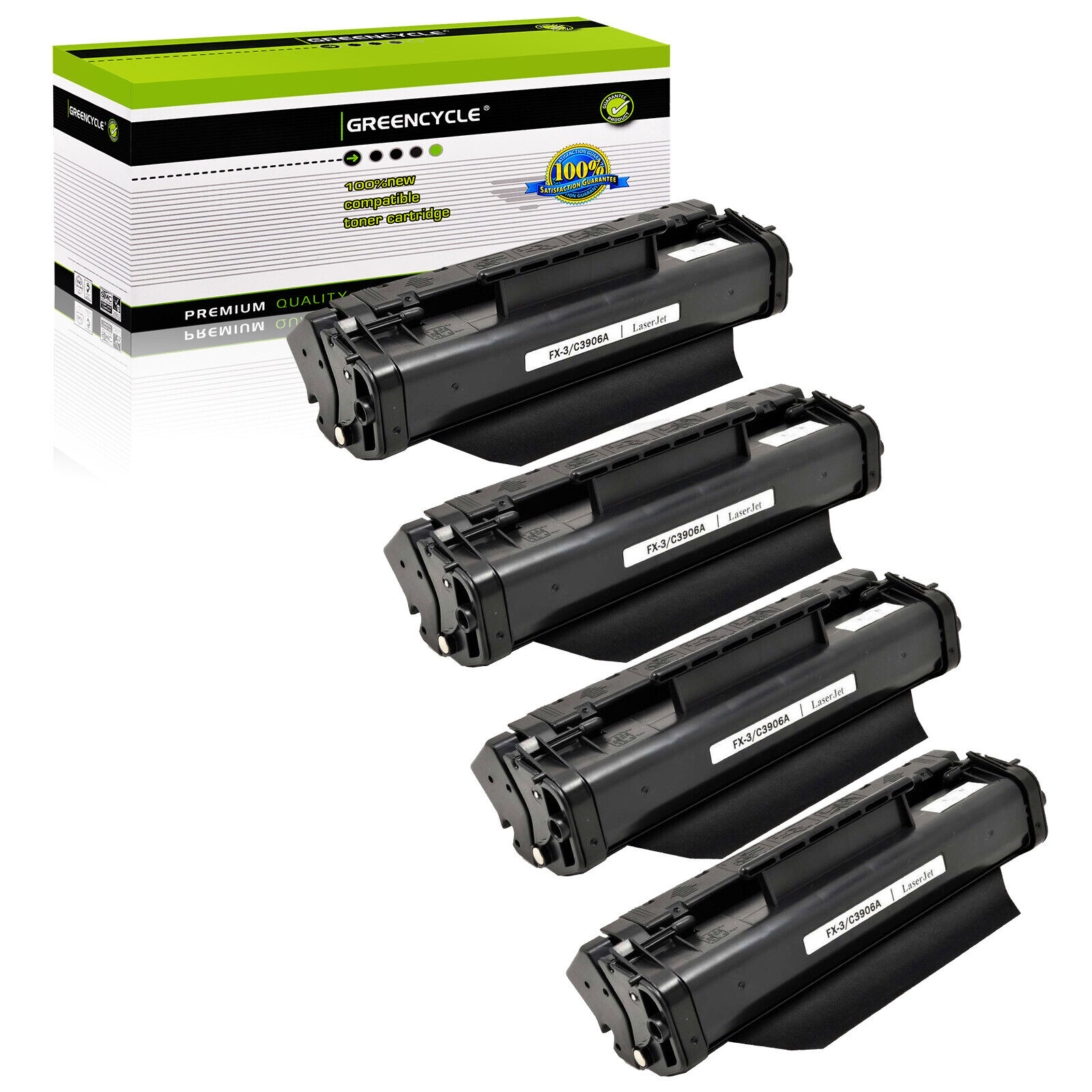 GREENCYCLE 4PK FX3 Toner Cartridge Fits for Canon Multipass L60 L600 L6000 L90