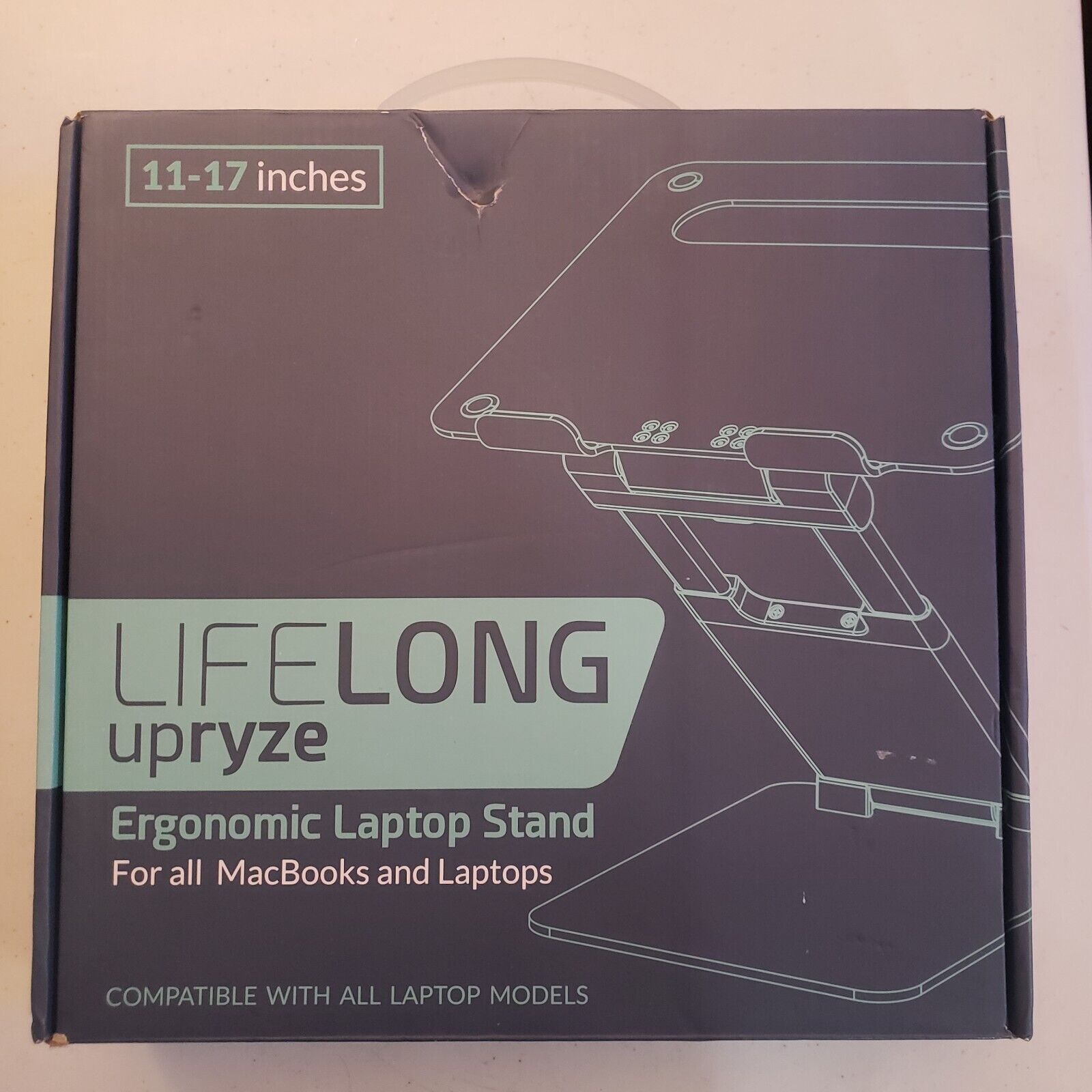Lifelong UPRYZE Ergonomic Laptop Stand For Desk Adjustable Height Up To 11- 17in