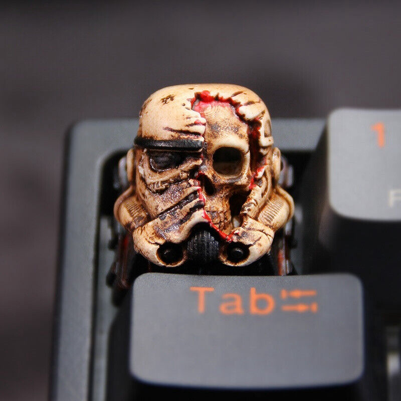 Star Wars Mandalorian Storm Troops Skull Keycap Resin 1PC For CHERRY MX keyboard