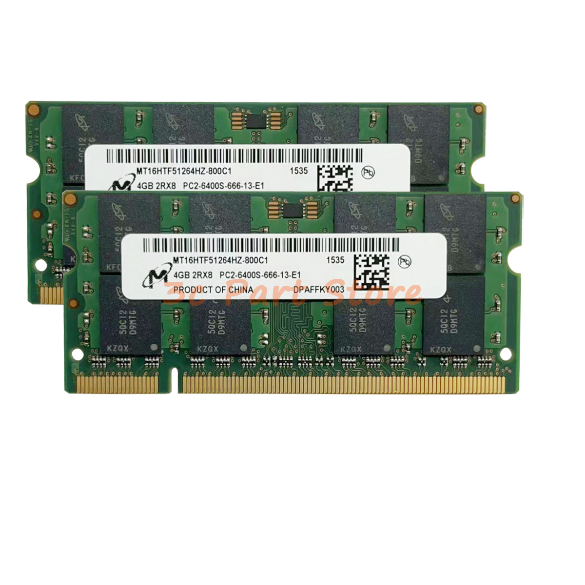 DDR2 8GB (2X4GB) Micron PC2-6400S 800Mhz 200Pin 1.8V SODIMM Laptop Memory Ram