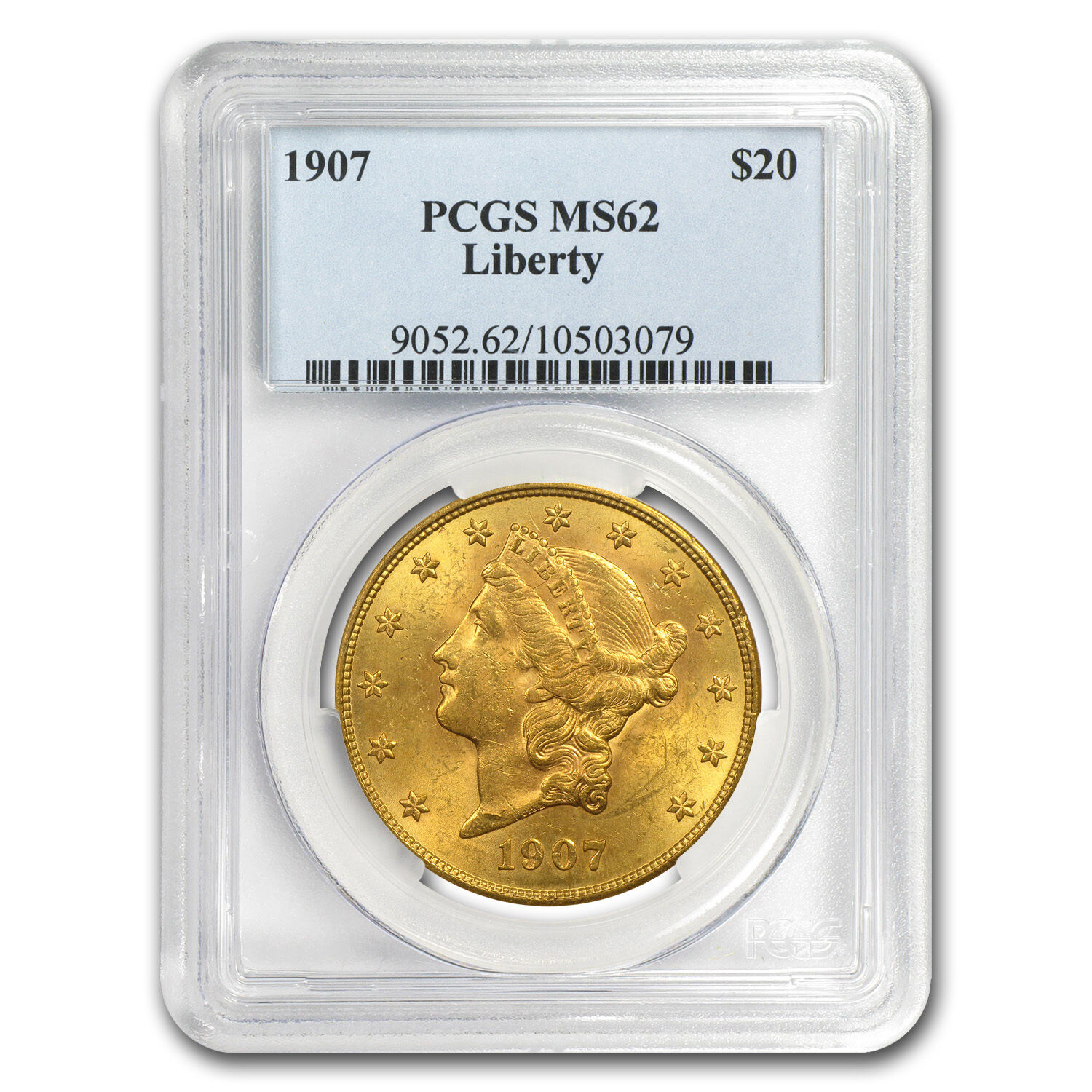$20 Gold Liberty Double Eagle Coin - Random Year - MS-62 PCGS - SKU #7226