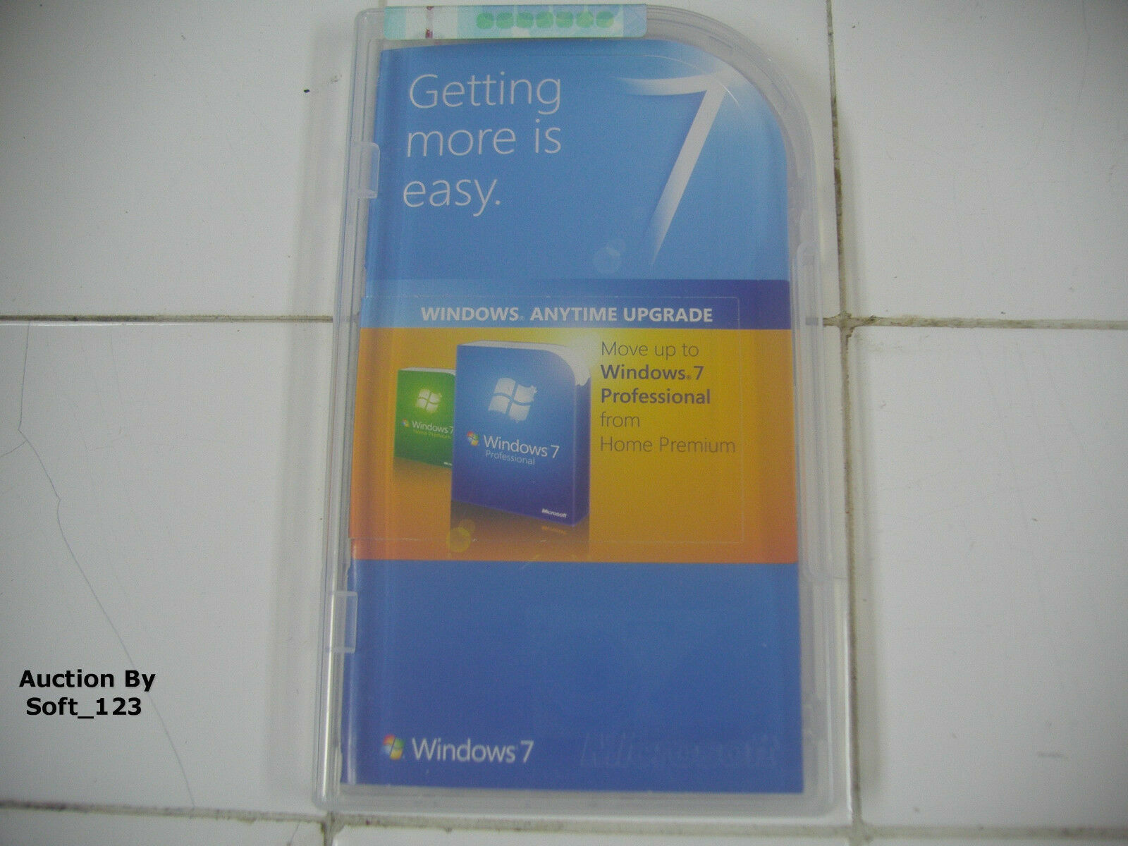 Microsoft Windows 7 Home Premium to Professional Anytime Upgrade 32/64 bit vers.