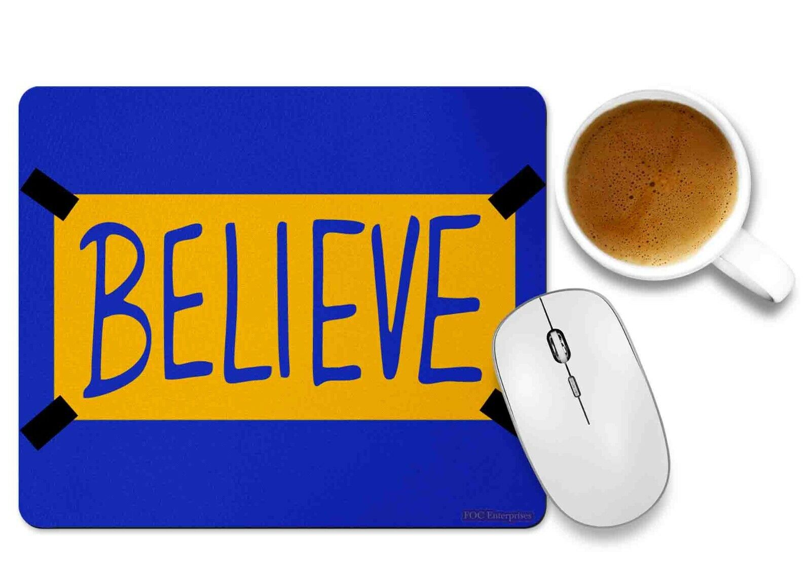 BELIEVE Sign Mouse pad Non-Slip Rubber Base Rectangle Gaming Mousepad For Laptop