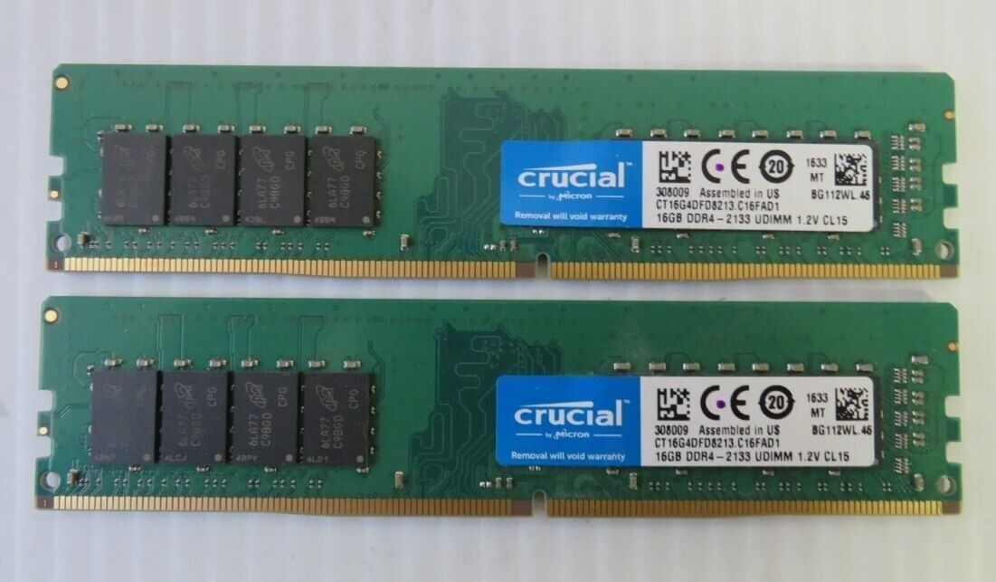 Crucial Ballistix Sport 32GB PC4-19200 DDR4-2400MHz RAM Desktop Memory