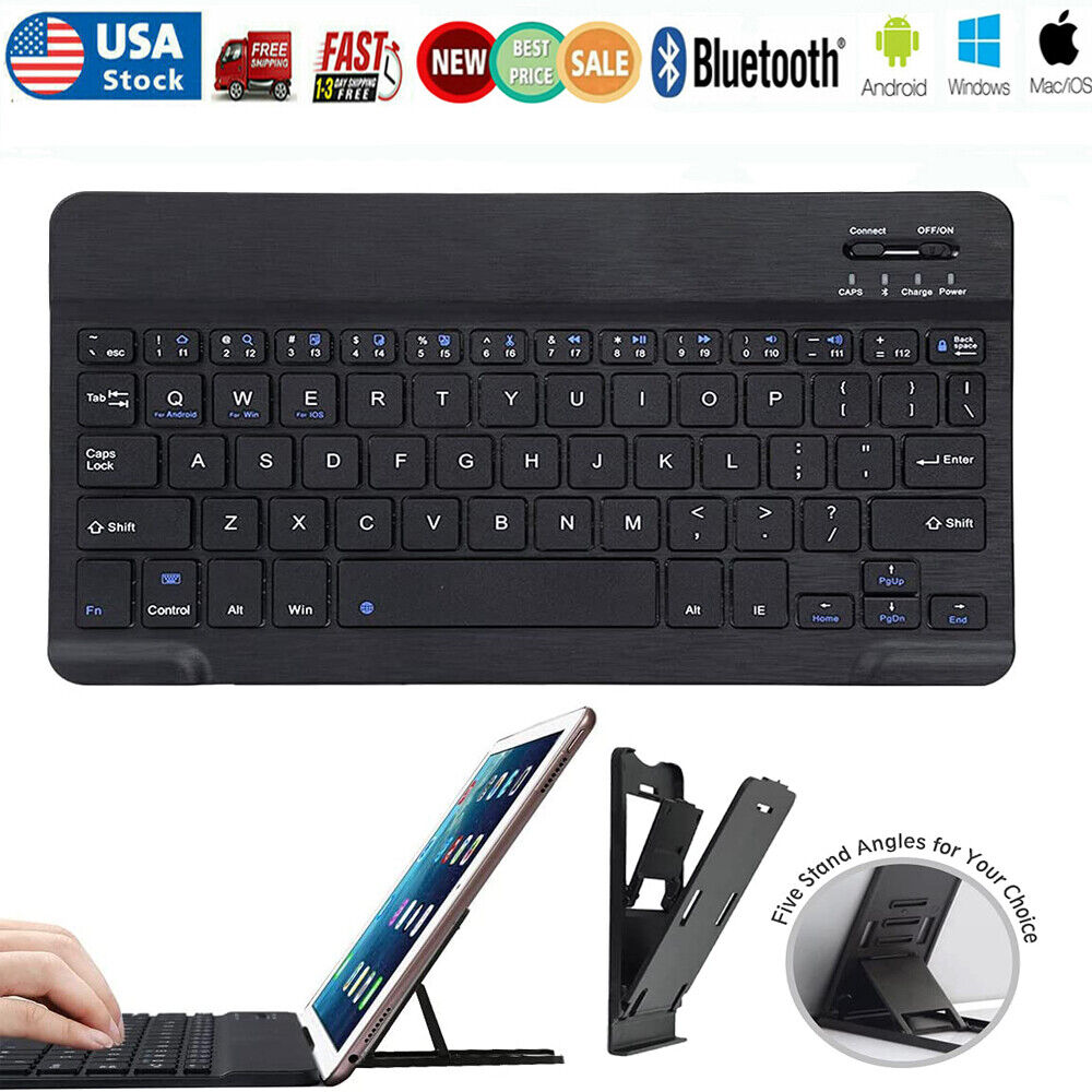 US Bluetooth Wireless Keyboard For Android Tablet PC 10\