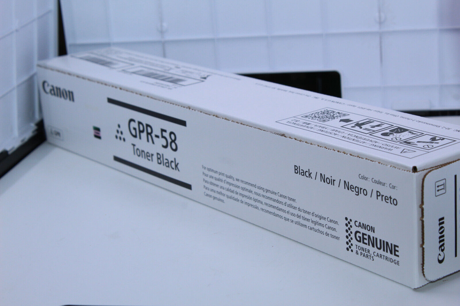 4 Brand new seal Genuine Canon GPR-58 Black Toner Cartridges Only