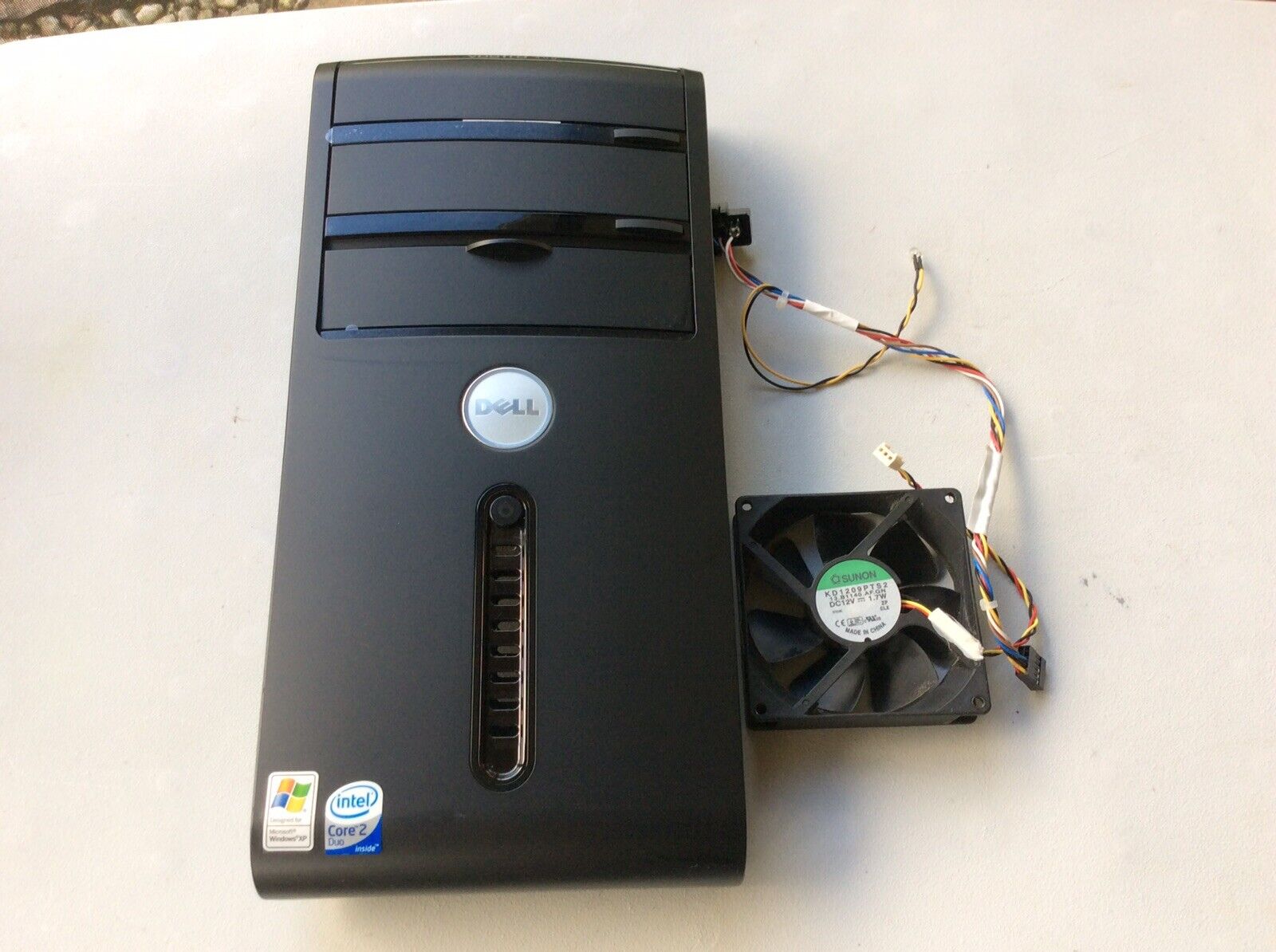 DELL Model DCMF Serial 6TJX2F1 Vostro 400 Front Cover W/Star Switch and Fan