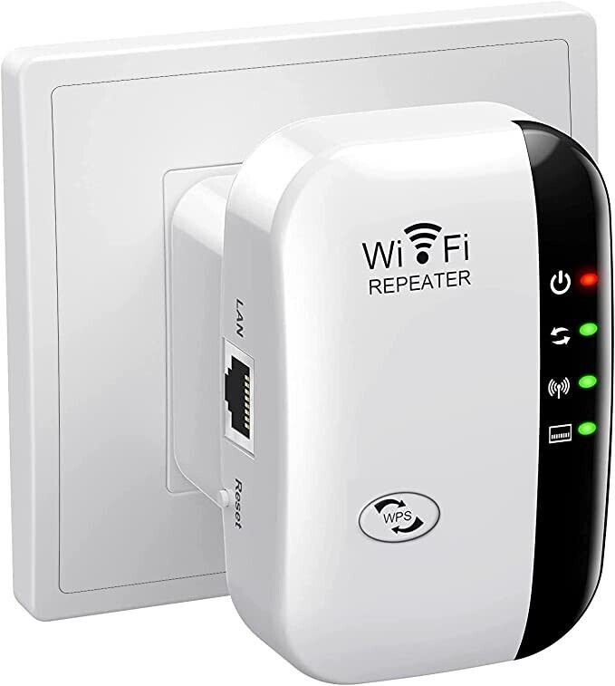 WiFi Range Extender Internet Booster Wireless Signal Repeater