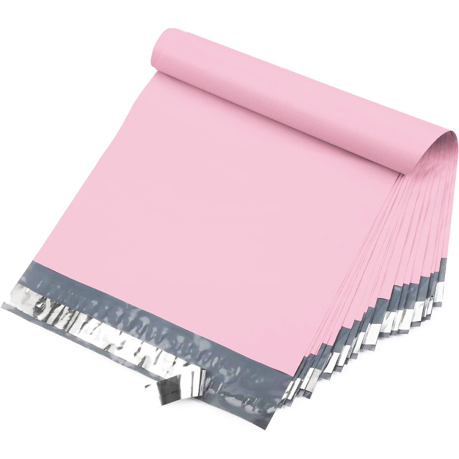 10X13 M4-1000pcs POLY MAILERS SHIPPING ENVELOPES PLASTIC BAGS-Light Pink