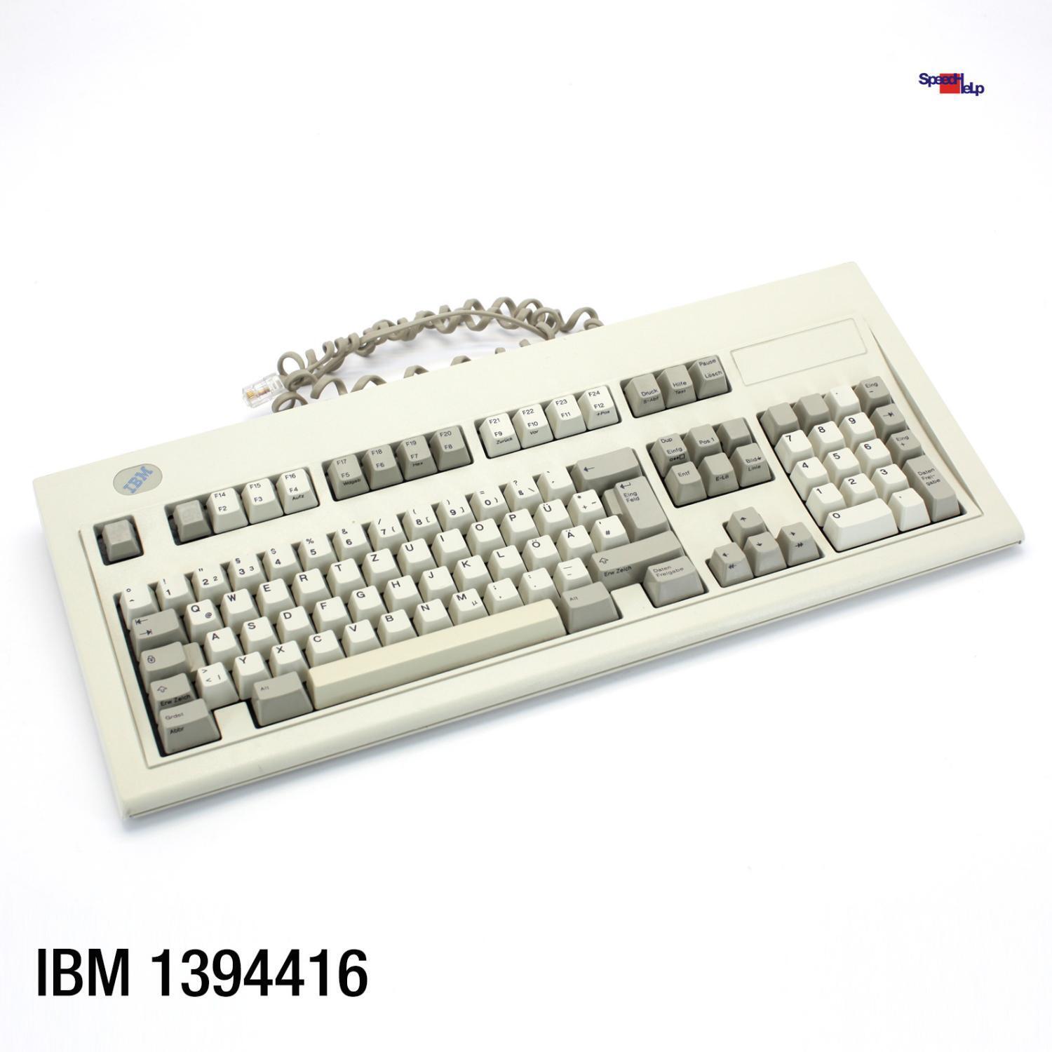 IBM 1394416 Vintage Keyboard Computer Keyboard Qwertz German Retro Old 1994