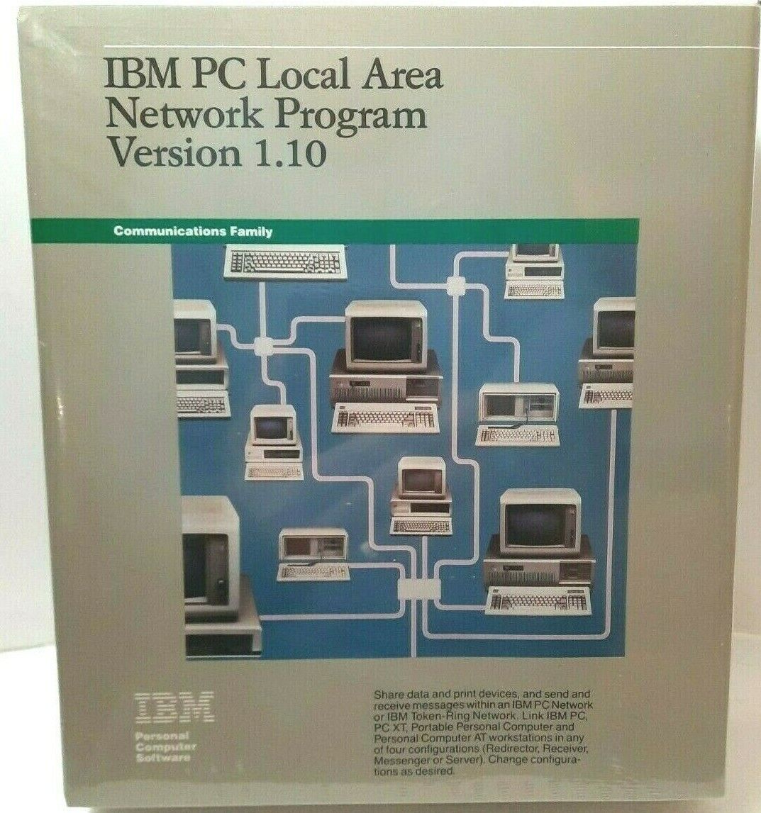 IBM PC Local Area Network Program Version 1.10 - (1985) - New old Stock Sealed.