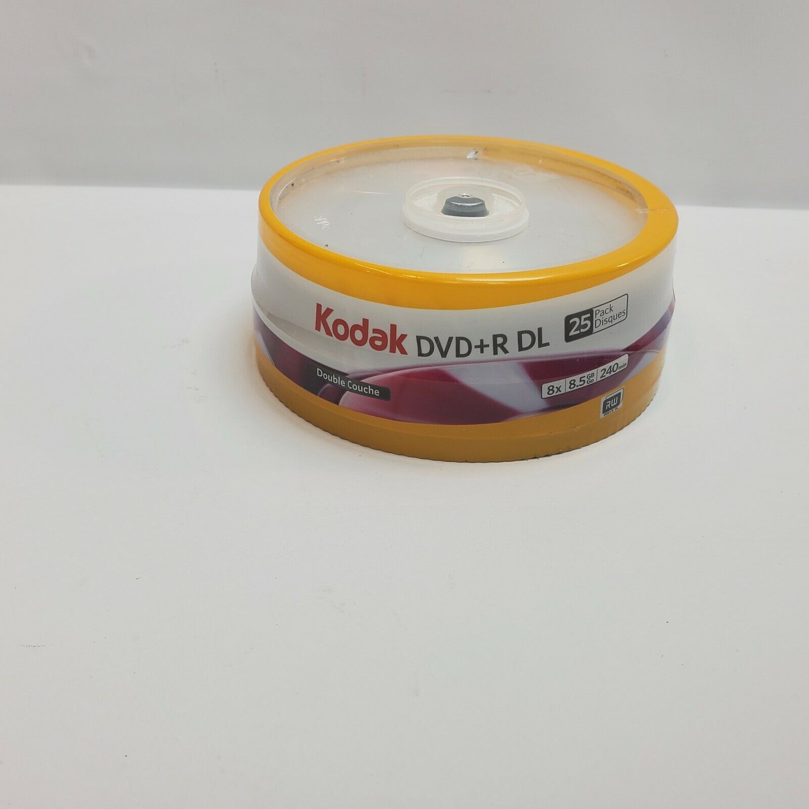 Kodak DVD Double Layer 8.5GB 8X Blank DVD+R White Inkjet Printable Disc 25
