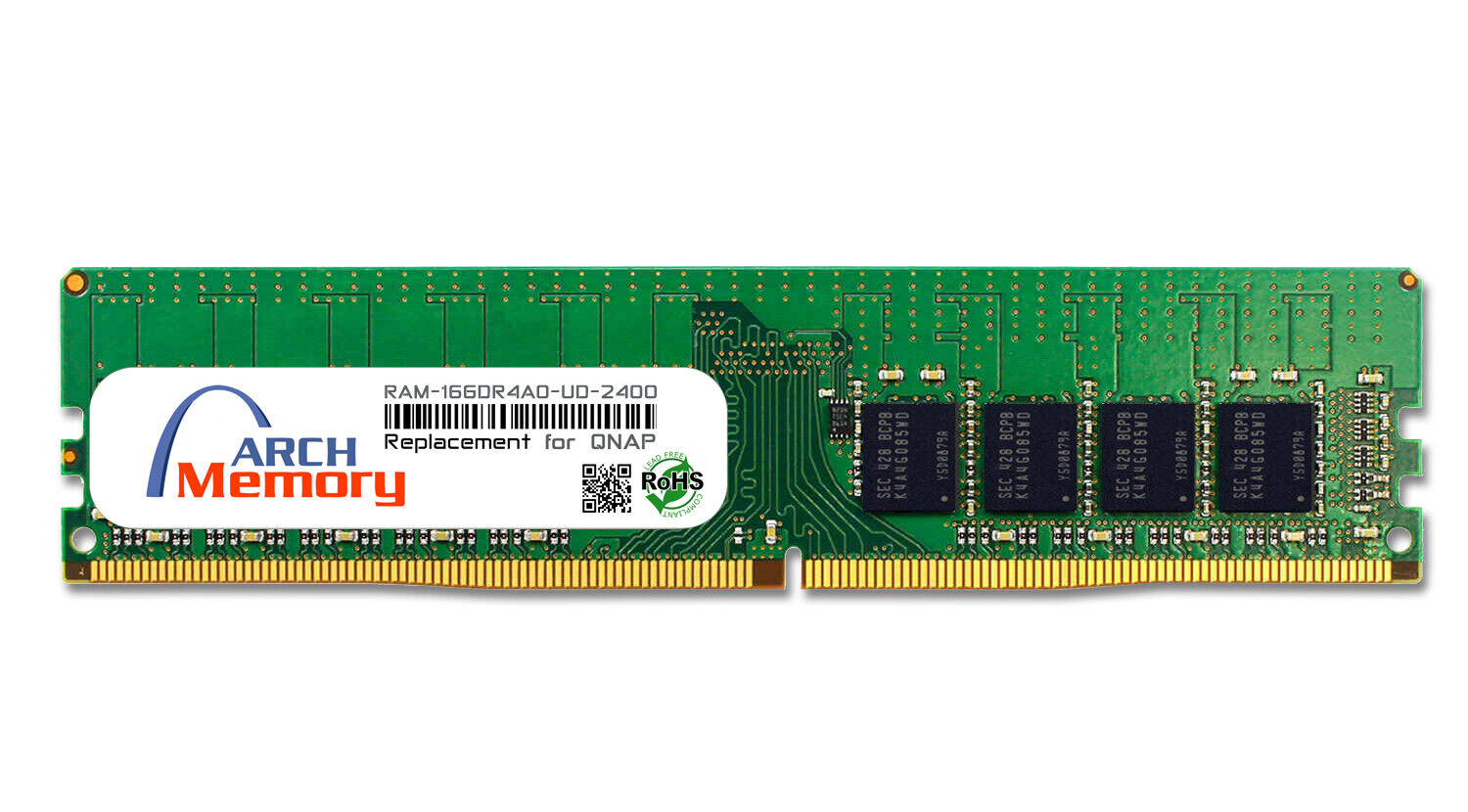 16GB RAM-16GDR4A0-UD-2400 DDR4-2400 288-Pin UDIMM RAM Memory for QNAP