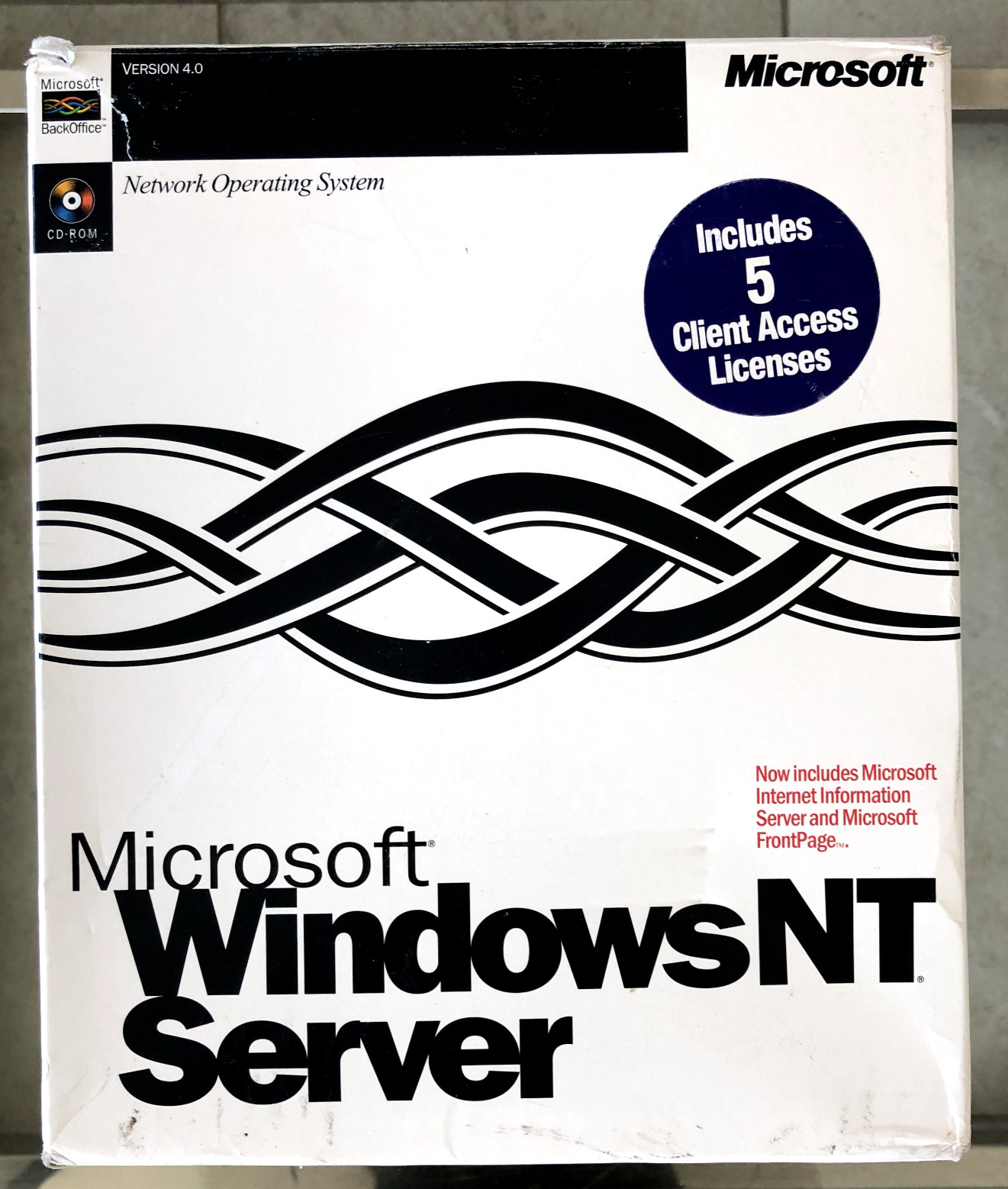 Microsoft Windows NT Server 4.0 Retail Box Collectors Edition 5 Licenses