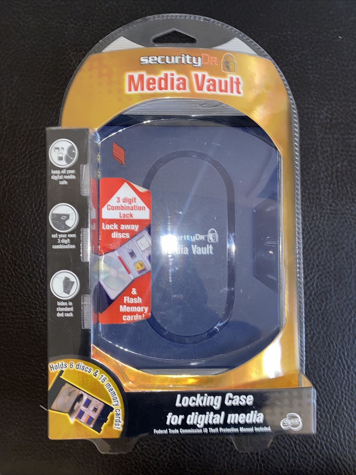 Media Vault New in Original Package Locking Portable Case for Digital Media NEW