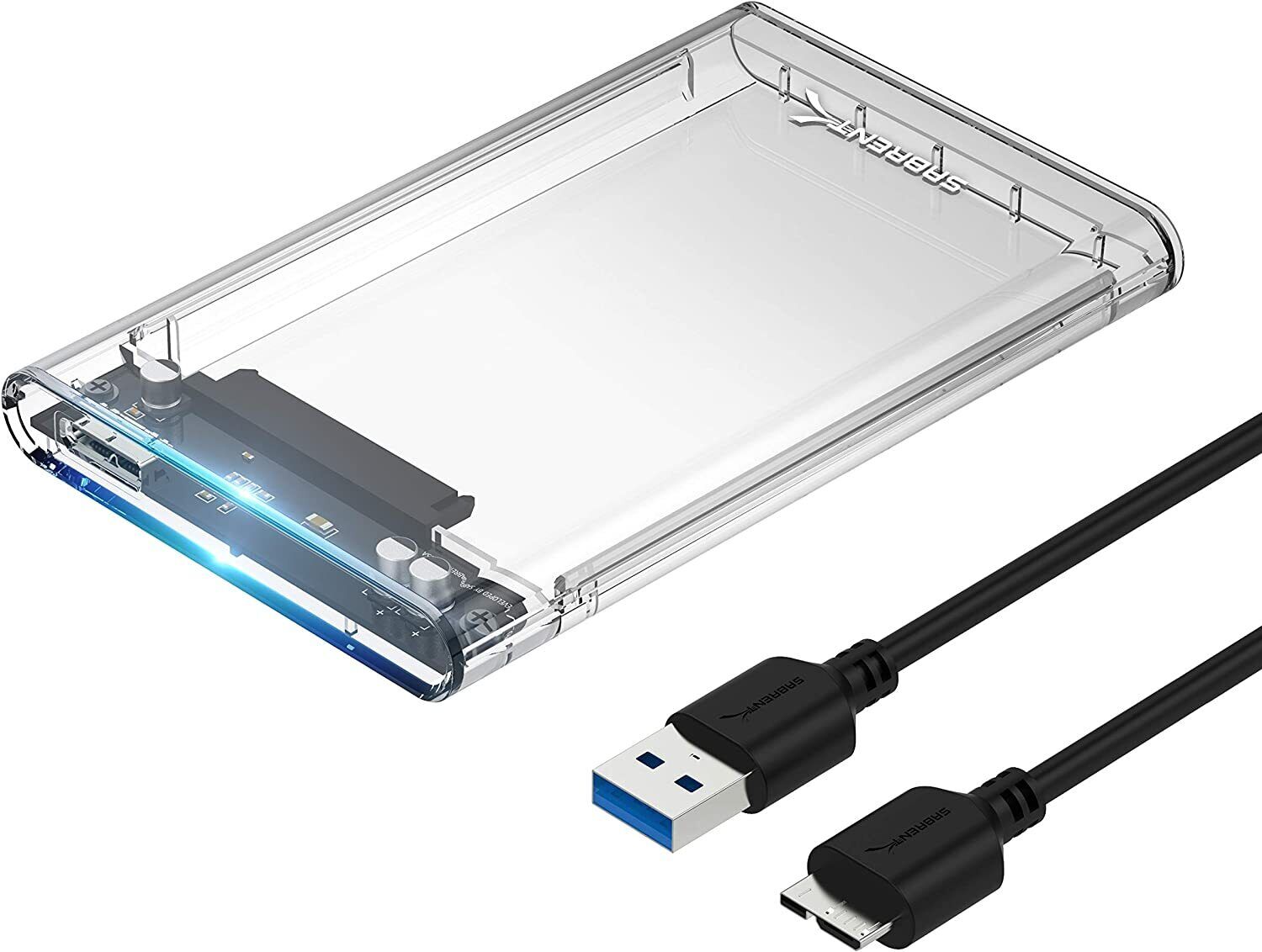 Sabrent 2.5-Inch SATA to USB 3.0 Tool-free Hard Drive Enclosure (EC-OCUB)