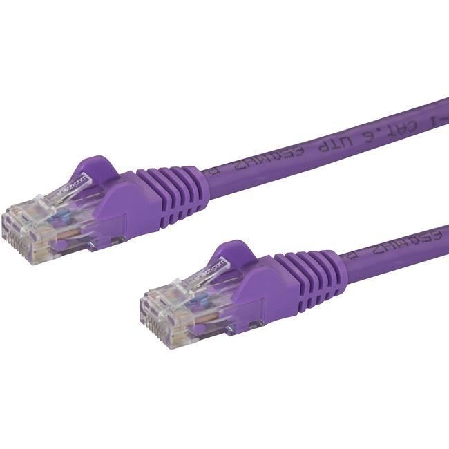 StarTech.com 8ft CAT6 Ethernet Cable - Purple Snagless Gigabit - 100W PoE UTP 65