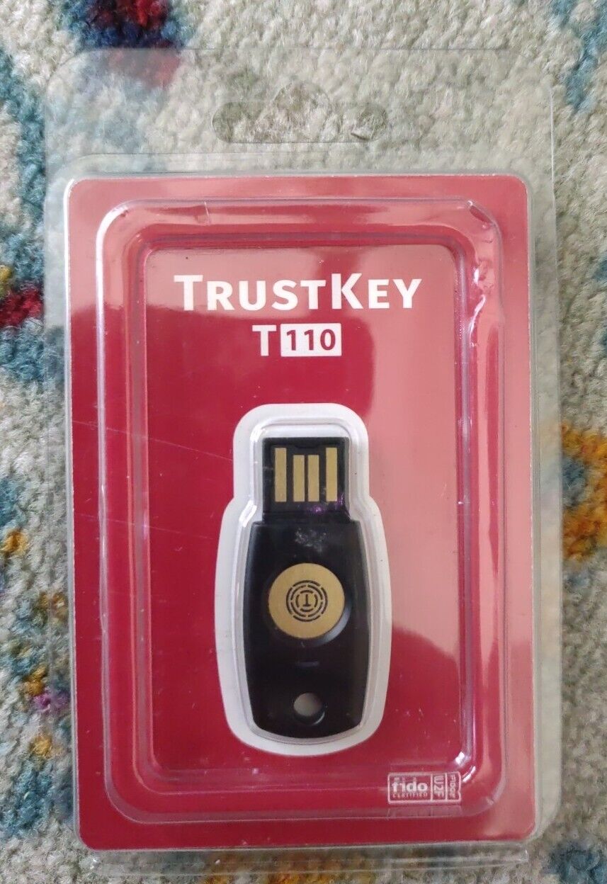 FIDO Security Key T110 FIDO2 U2F Two Factor Authentication USB Key PIN+Touch 