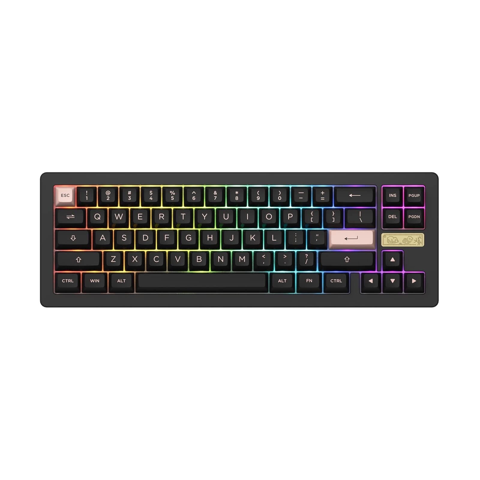 ACR Pro 68 Hot-swappable Mechanical Gaming Keyboard, 65 Percent 68-Key RGB Ba...