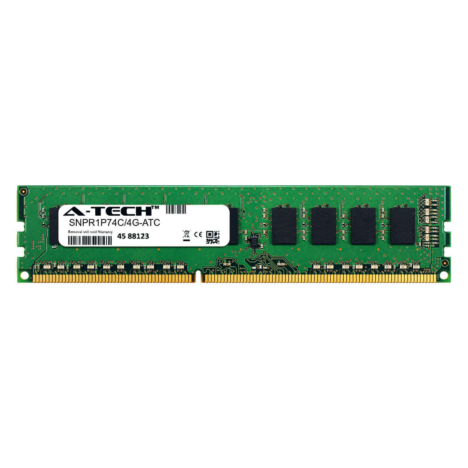 4GB DDR3 PC3-10600E ECC UDIMM (Dell SNPR1P74C/4G Equivalent) Server Memory RAM