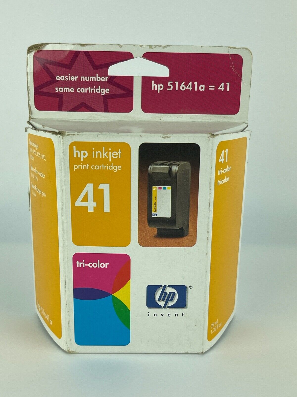 HP 41 Tri-Color Ink Catridge 51641A Genuine Factory Sealed New 