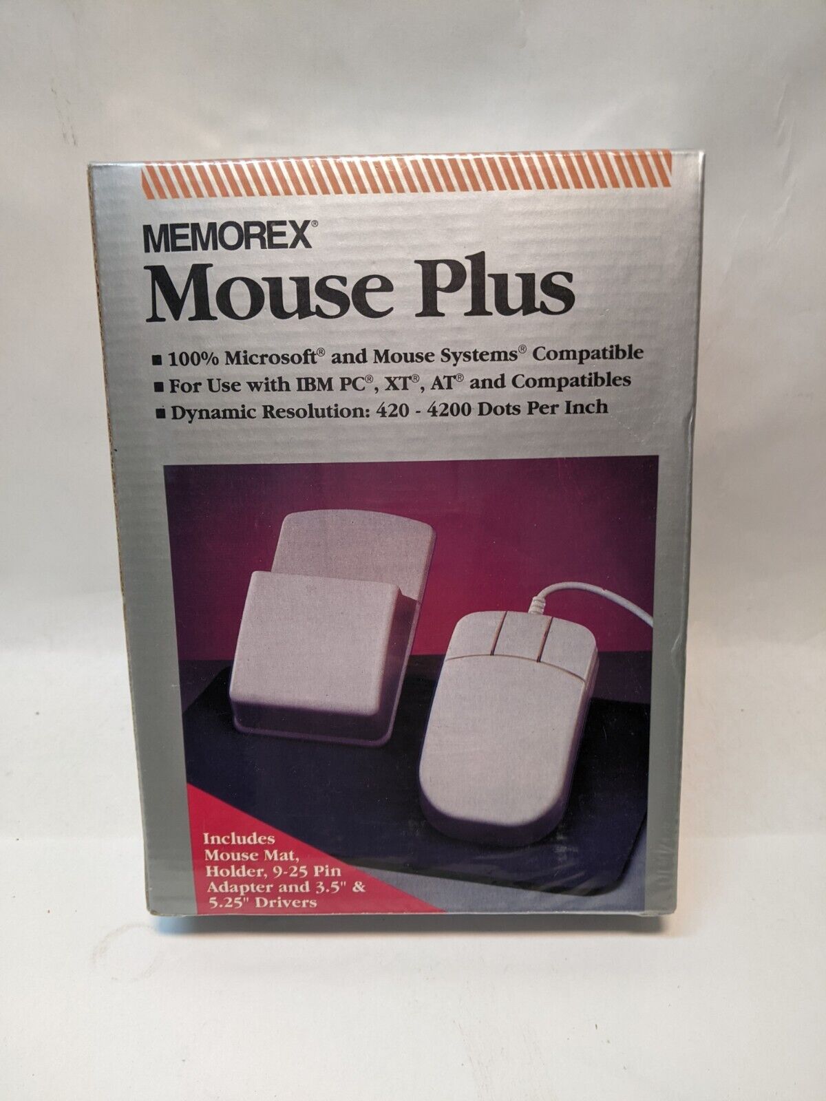 Memorex Mouse Plus New in box Sealed - 1993 Vintage Computer Mouse