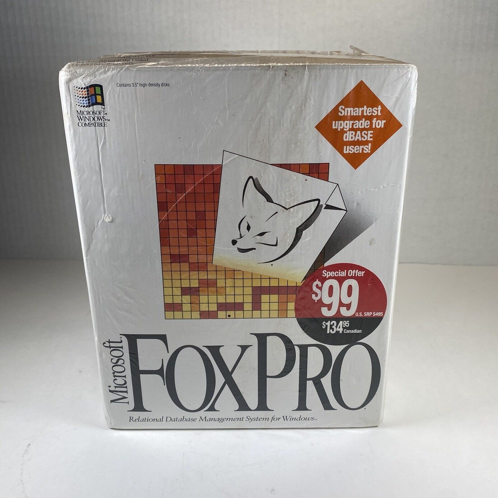 Super Vintage Microsoft Windows FoxProNEW Factory Sealed - Rare 1993