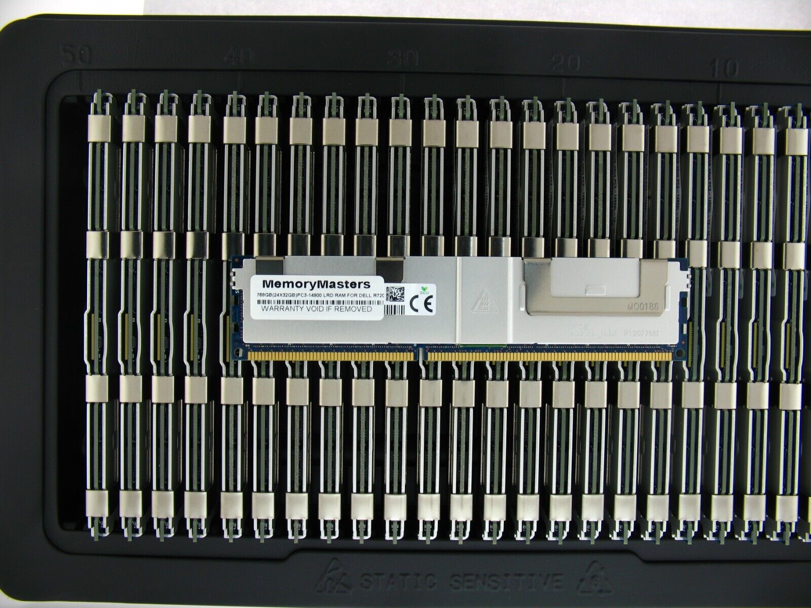 768GB (24x32GB) DDR3 PC3-14900L Load Reduced Server Memory RAM for Dell R720
