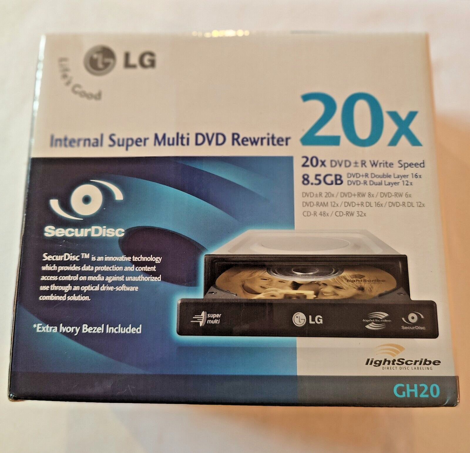 LG  Internal Super Multi DVD Rewriter Dual Layer - 20X - I.D.E. INTERFACE
