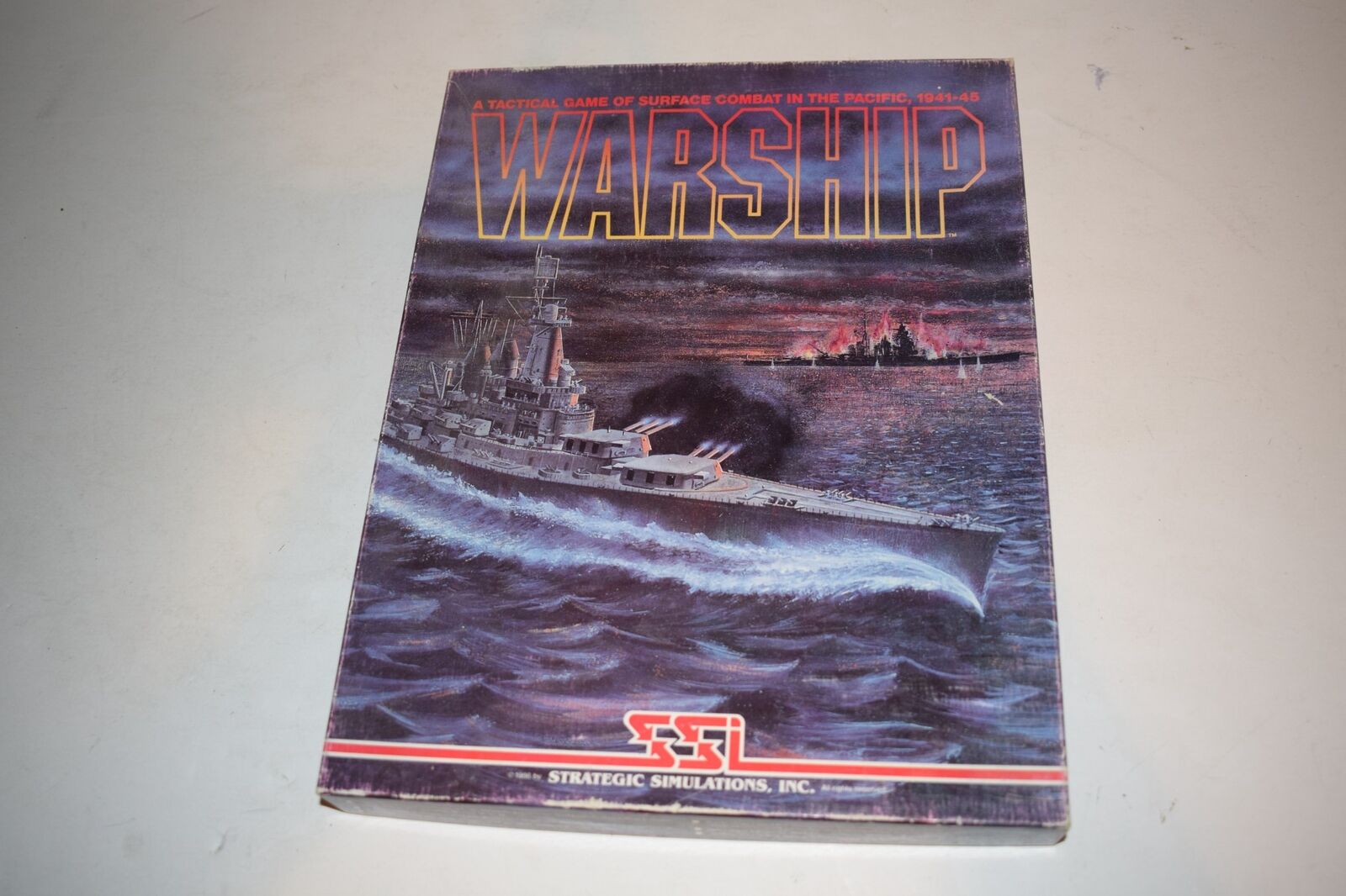 SSI WARSHIP-SURFACE COMBAT-WWII Game Pacific Complete -APPLE- 1986  (HDN35)