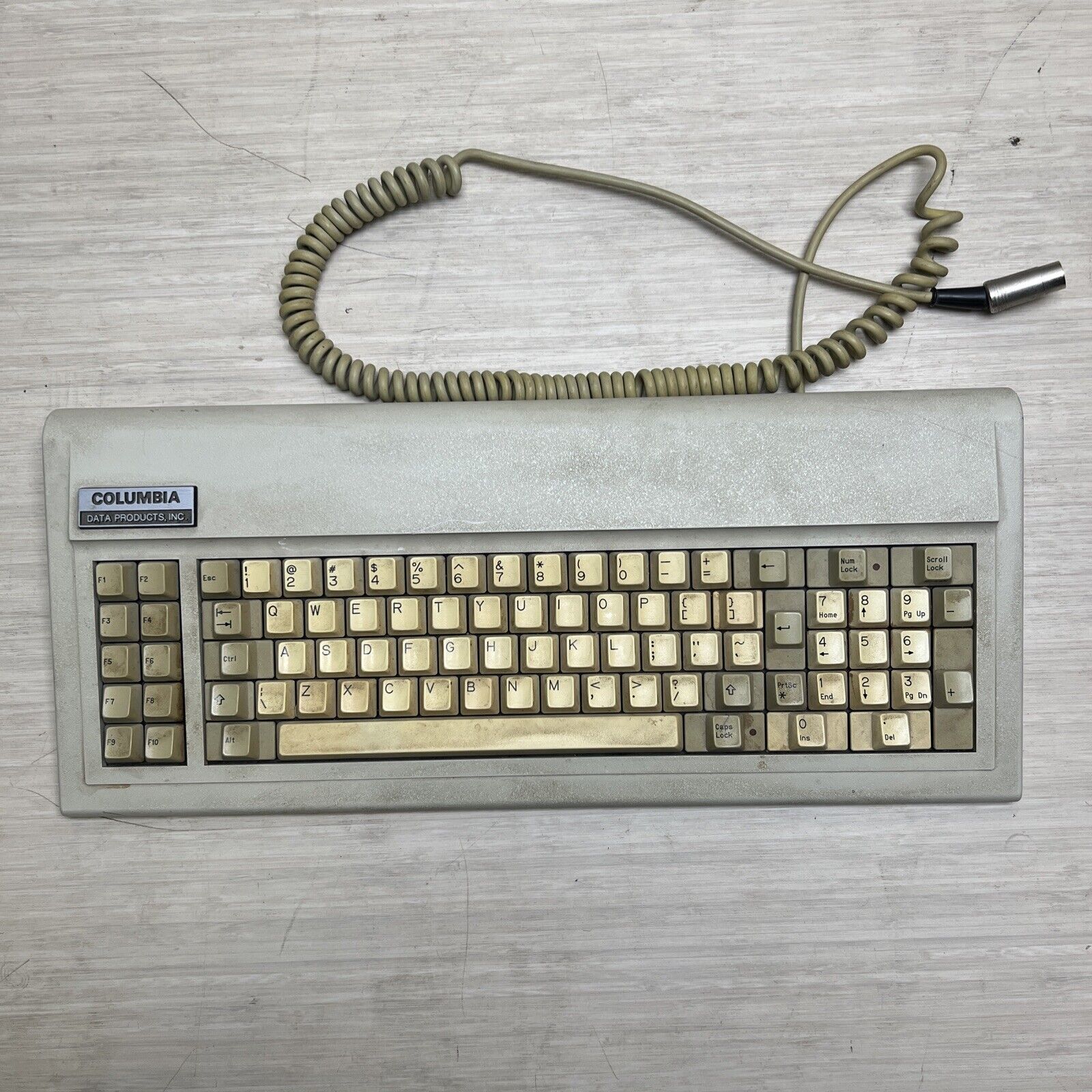 VINTAGE COLUMBIA DATA PRODUCTS IBM CLONE COMPUTER KEYBOARD Key Tronic FT04 PARTS