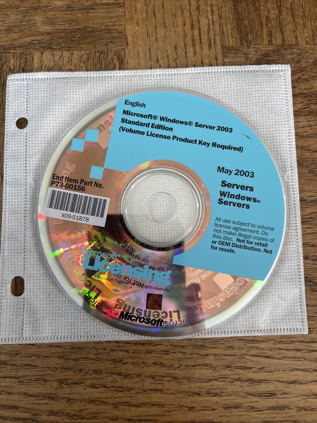 Microsoft Licensing May 2003 Servers PC Software